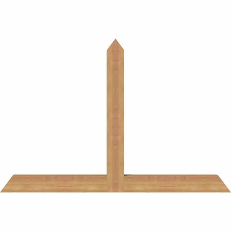 Ekena Millwork Portland Timber Gable Bracket, Western Red Cedar, 48"W x 32"H x 3 1/2"D x 3 1/2"F, 16/12 Pitch GBW048X32X0404POR00SWR